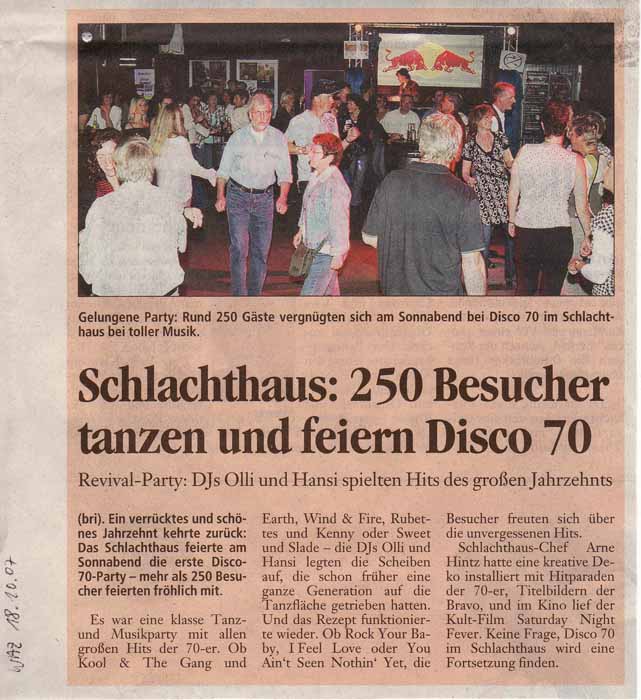 WAZ Bericht vom 18. Oktober 2007